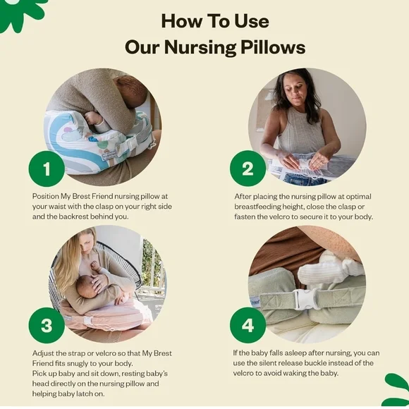 My Brest Friend Aqua Blue Nursing Pillow - Picture 7 of 16